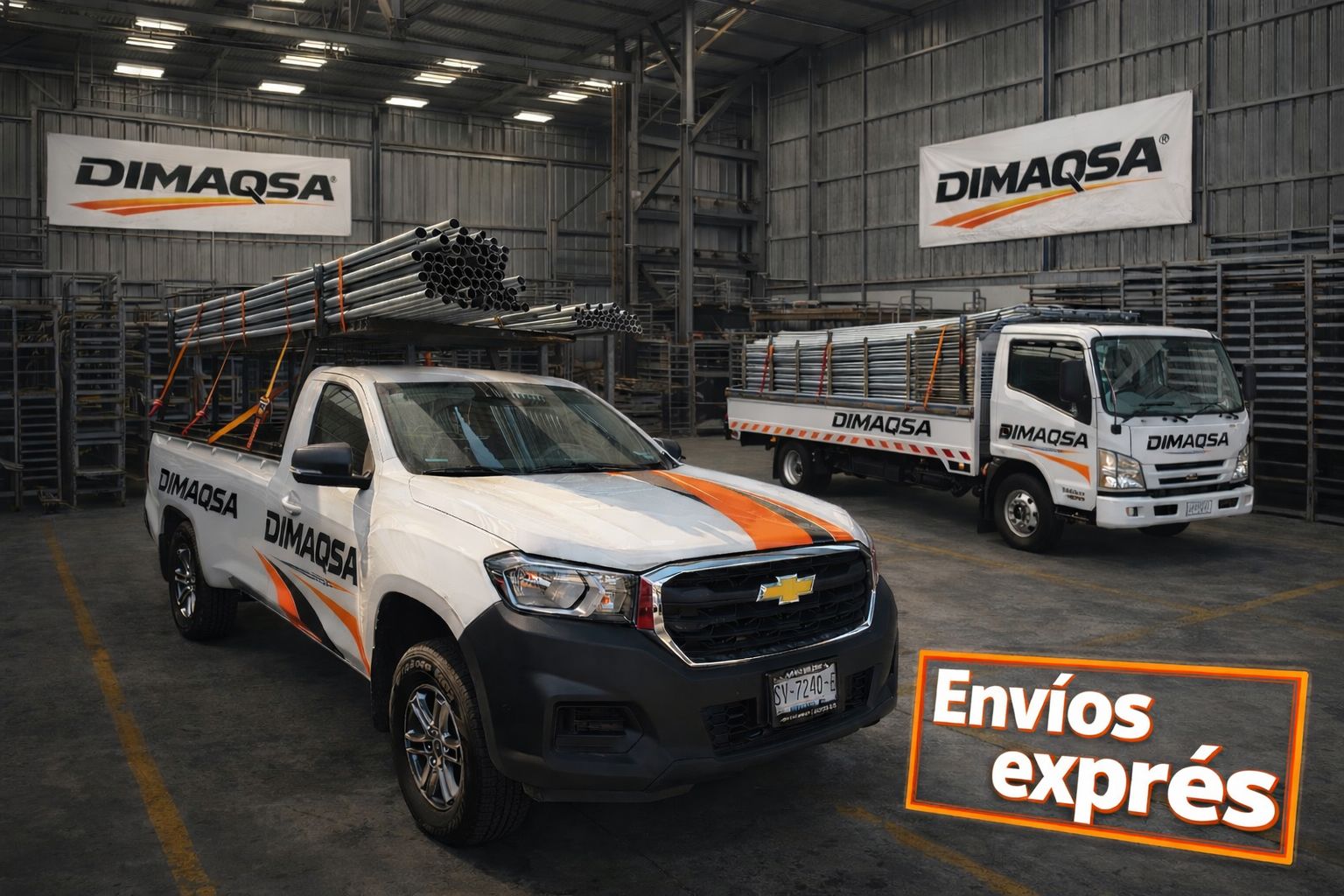 Envíos exprés de materiales Dimaqsa