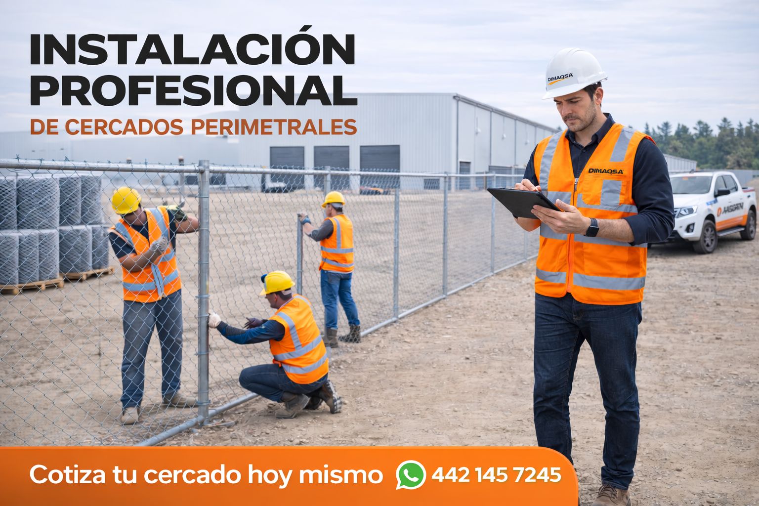 Instalación profesional de cercados perimetrales Dimaqsa - Cotiza tu cercado hoy mismo